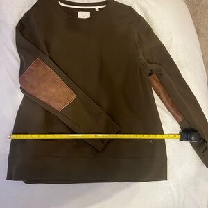 Men's Brown Sweater with Elbow Patches